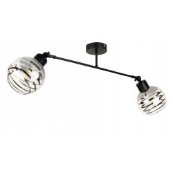 LAMPA sufitowa żyrandol regulowany LOFT E27 Szkło
