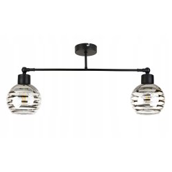 LAMPA sufitowa żyrandol regulowany LOFT E27 Szkło