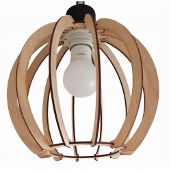 LAMPA plafon ruchomy żyrandol sufitowa KULA Drewno