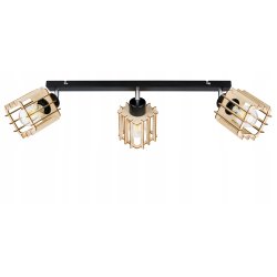LAMPA WISZĄCA plafon żyrandol sufitowa LOFT Drewno