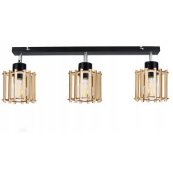LAMPA WISZĄCA plafon żyrandol sufitowa LOFT Drewno