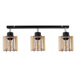 LAMPA WISZĄCA plafon żyrandol sufitowa LOFT Drewno