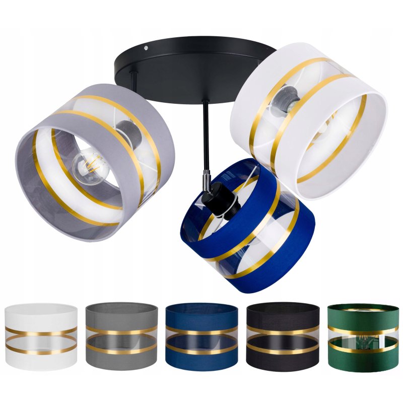 LAMPA plafon ruchomy żyrandol sufitowa ABAŻUR 20cm