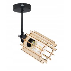 LAMPA plafon sufitowa żyrandol loft WALEC Drewno