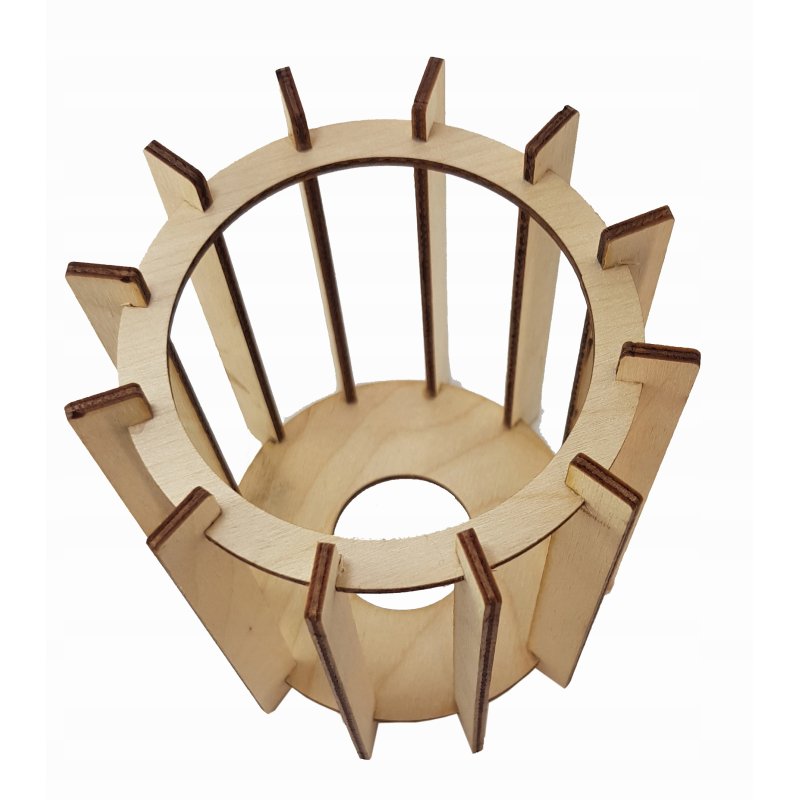 LAMPA plafon sufitowa żyrandol loft WALEC Drewno