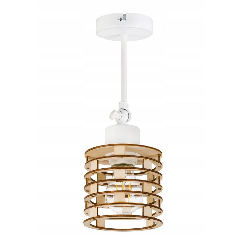 LAMPA KINKIET żyrandol ruch loft SPRĘŻYNA Drewno