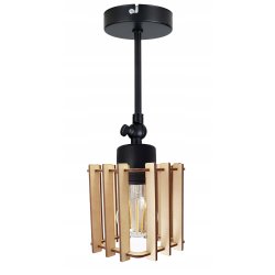 LAMPA żyrandol regulowany loft sufit KOSTKA Drewno