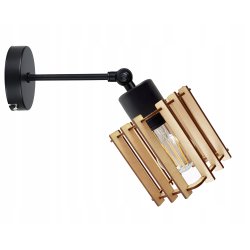 LAMPA żyrandol regulowany loft sufit KOSTKA Drewno
