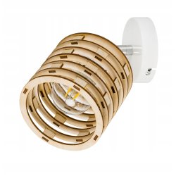LAMPA KINKIET żyrandol ruch loft SPRĘŻYNA Drewno