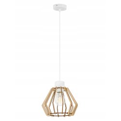 LAMPA sufitowa WISZĄCA ZWIS żyrandol loft DREWNO 1