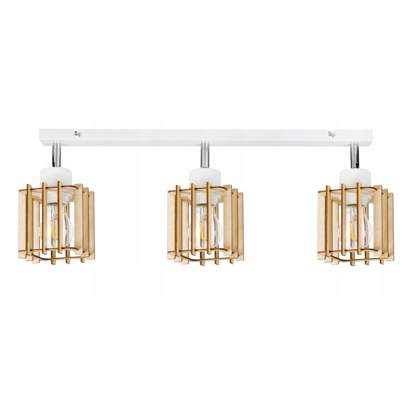 LAMPA plafon SUFITOWA ŻYRANDOL ruchomy loft DREWNO