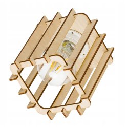 LAMPA plafon SUFITOWA ŻYRANDOL ruchomy loft DREWNO