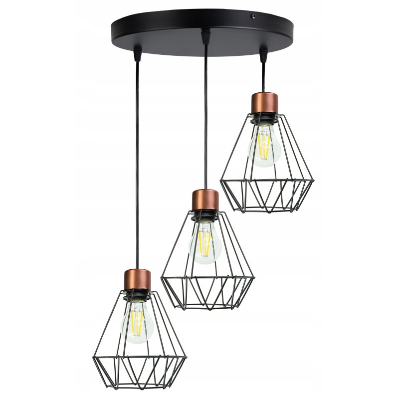 LAMPA WISZĄCA SUFITOWA ŻYRANDOL ZWIS BRYLANT DRUT