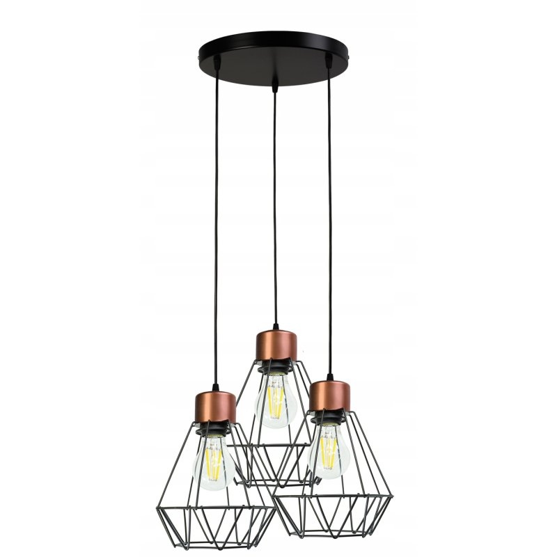 LAMPA WISZĄCA SUFITOWA ŻYRANDOL ZWIS BRYLANT DRUT