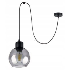 LAMPA sufitowa wisząca ZWIS Loft E27 PAJĄK SZKŁO