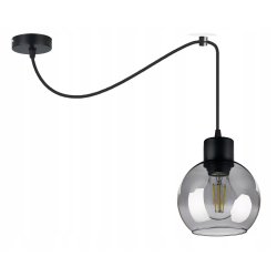 LAMPA sufitowa wisząca ZWIS Loft E27 PAJĄK SZKŁO