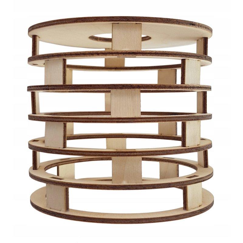 LAMPA PLAFON żyrandol ruch sufit SPRĘŻYNA Drewno