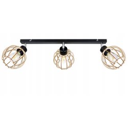 LAMPA WISZĄCA plafon żyrandol sufitowa LOFT Drewno