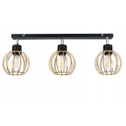 LAMPA WISZĄCA plafon żyrandol sufitowa LOFT Drewno