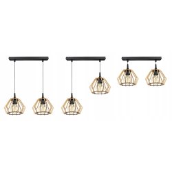 LAMPA WISZĄCA ZWIS żyrandol sufiowa BRYLANT Drewno