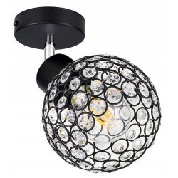 LAMPA KINKIET żyrandol ruchomy LOFT Klosz KRYSZTAŁ