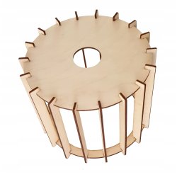 LAMPA sufitowa wisząca ZWIS Loft E27 PAJĄK Drewno