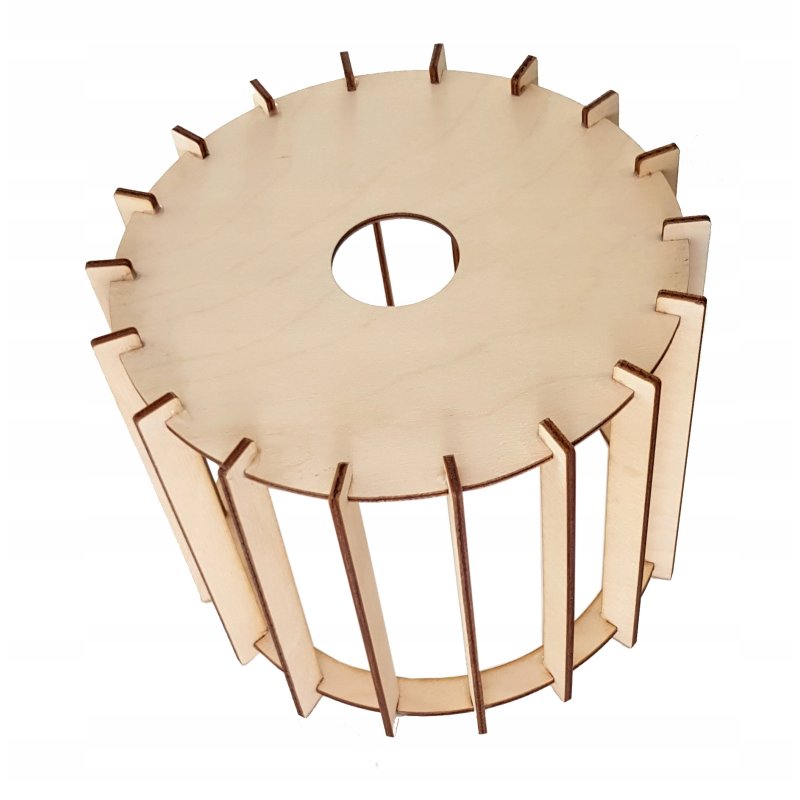 LAMPA sufitowa wisząca ZWIS Loft E27 PAJĄK Drewno
