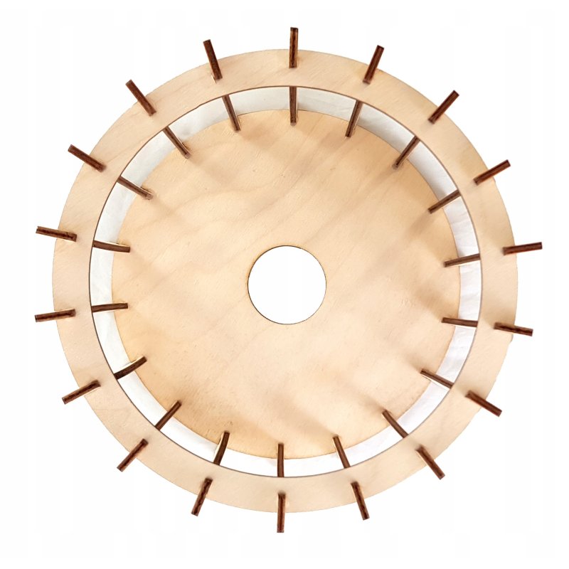 LAMPA sufitowa wisząca ZWIS Loft E27 PAJĄK Drewno