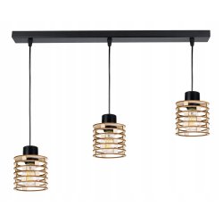 LAMPA WISZĄCA ZWIS żyrandol sufitowa LOFT Drewno 3