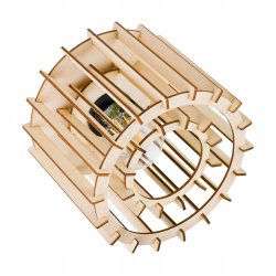 LAMPA WISZĄCA zwis żyrandol sufitowa LOFT Drewno 1