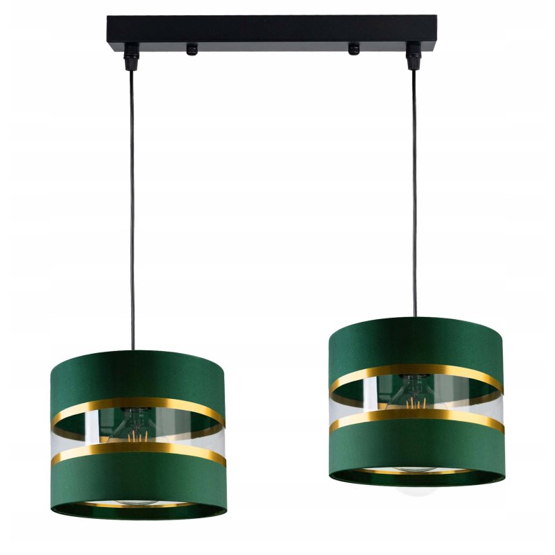LAMPA WISZĄCA ZWIS żyrandol sufiowa Abażur 2xE27