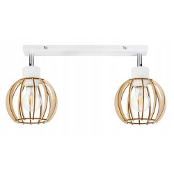 LAMPA plafon SUFITOWA ŻYRANDOL ruchomy loft DREWNO