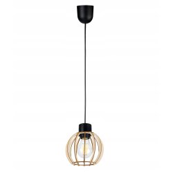 LAMPA WISZĄCA ZWIS żyrandol sufitowa LOFT Drewno 1