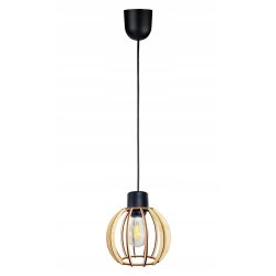 LAMPA WISZĄCA ZWIS żyrandol sufitowa LOFT Drewno 1