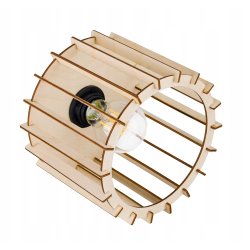 LAMPA WISZĄCA ZWIS żyrandol sufitowa LOFT Drewno 3