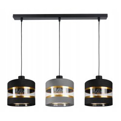 LAMPA WISZĄCA ZWIS żyrandol sufiowa Abażur 3xE27