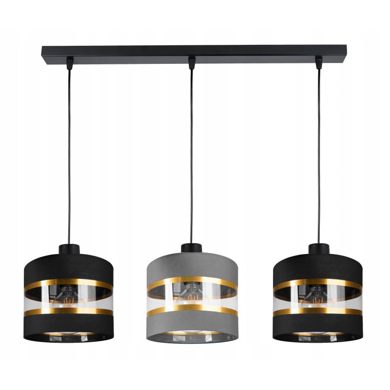 LAMPA WISZĄCA ZWIS żyrandol sufiowa Abażur 3xE27