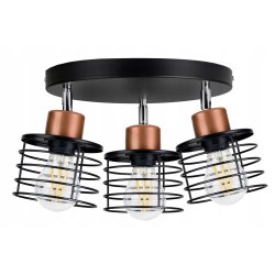 LAMPA PLAFON ŻYRANDOL ruchomy loft drut SPRĘŻYNA 3