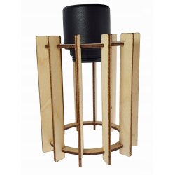 LAMPA plafon sufitowa żyrandol loft WALEC Drewno