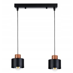 LAMPA wisząca sufitowa ŻYRANDOL ZWIS KUBEK Miedź 2