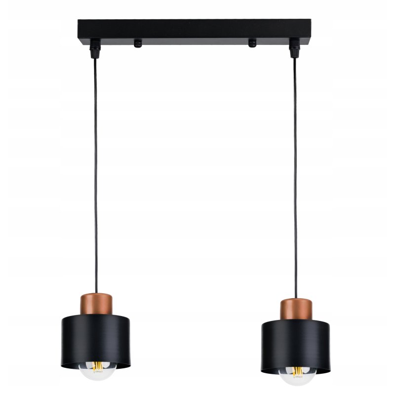 LAMPA wisząca sufitowa ŻYRANDOL ZWIS KUBEK Miedź 2