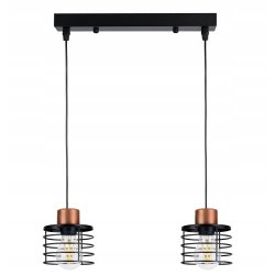 LAMPA wisząca sufitowa ŻYRANDOL ZWIS drut SPRĘŻYNA