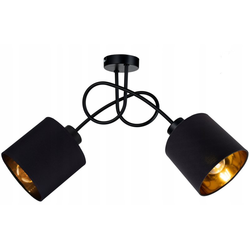 Lampa SUFITOWA żyrandol WISZĄCA LOFT abażur na E27