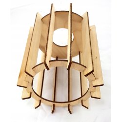 LAMPA sufitowa żyrandol regulowany LOFT drewno 6