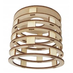 LAMPA WISZĄCA ZWIS żyrandol sufitowa LOFT Drewno 1