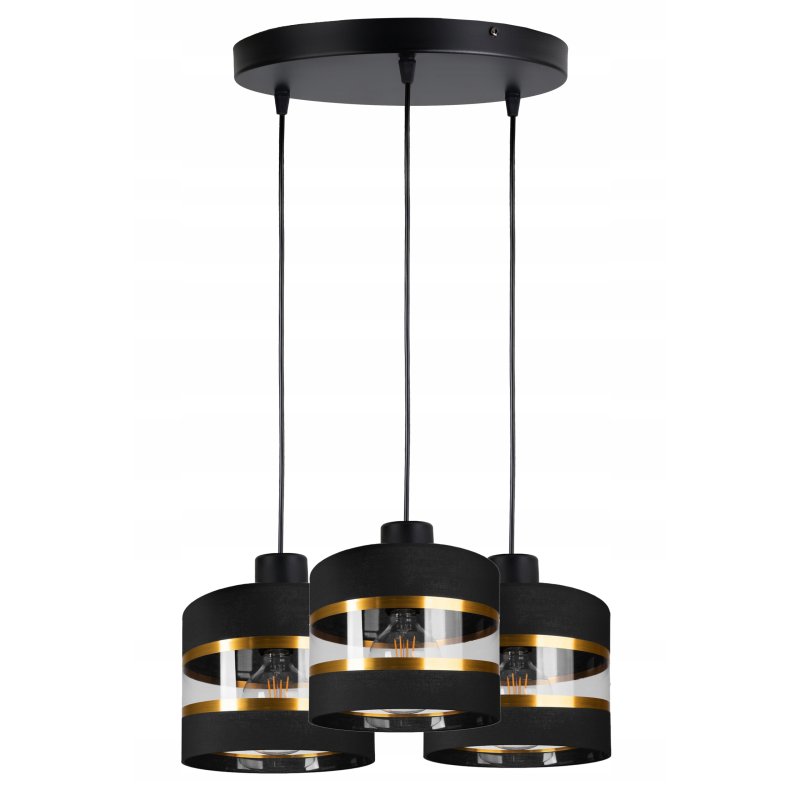 LAMPA WISZĄCA ZWIS żyrandol sufiowa Abażur 3xE27