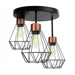 LAMPA plafon SUFITOWA ŻYRANDOL loft BRYLANT DRUT