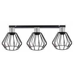 LAMPA plafon SUFITOWA ŻYRANDOL stały loft CHROM 3