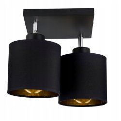 LAMPA plafon ruchomy żyrandol sufiowa ABAŻUR złoty