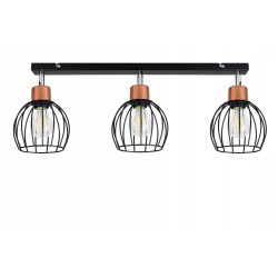 LAMPA sufit PLAFON ŻYRANDOL regulowany loft KULA 3